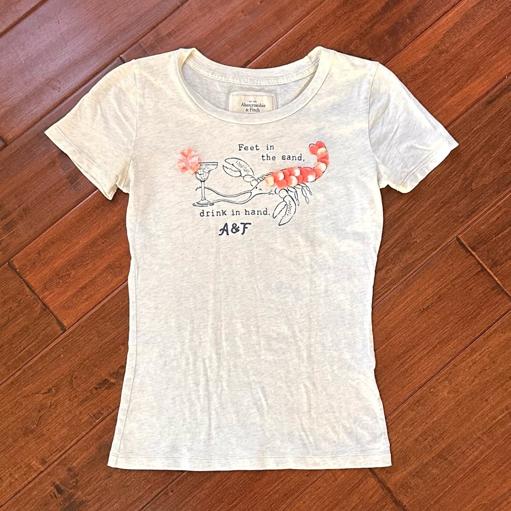 Abercrombie & Fitch Graphic Tee - Lobster & Martini 🦞🍸 - Picture 2 of 8